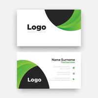 Creative Double sided Business Card Template vector