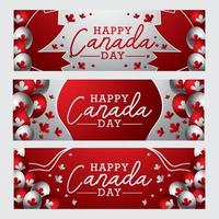 Canada Day Banner Concept vector