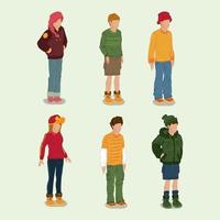 Isometric Character Concept vector