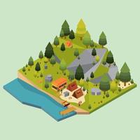 Isometric Illustration Concept vector