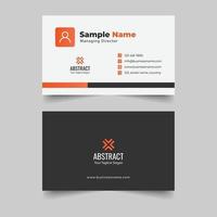 clean and creative business card design template vector