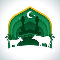Minimalist Eid al Adha Background vector