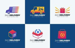 Delivery logo collection vector