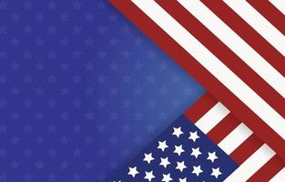 American flag background vector
