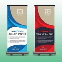 Roll up banner for your business vector