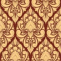 Floral Damask Pattern Background vector