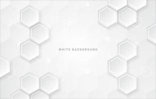Hexagonal Geomtric White Background