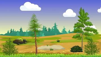 Cartoon Jungle Background Stock Video Footage for Free Download