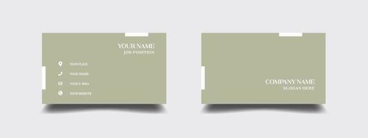 Luxury, Modern and Elegant Business Card Design. Vector Illustration print template.