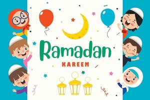 ilustración dibujada a mano para el ramadán kareem y la cultura islámica vector