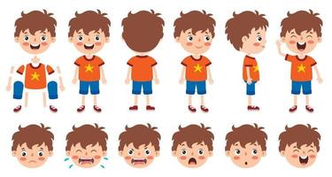 Cartoon Character Design For Animation vector