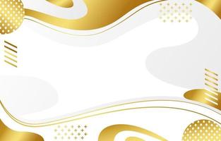 White and golden abstract background vector