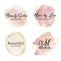 feminine business badges 1304 vector