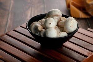 Close-up of a bowl of mushrooms