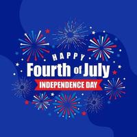 4th of July Independence Day Background vector