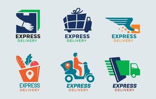 Set of Delivery Service Logo vector