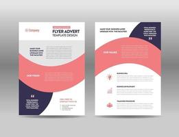 Corporate Business Flyer Design or Handout and leaflet design or Marketing sheet Brochure Design vector