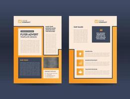 Corporate Business Flyer Design or Handout and leaflet design or Marketing sheet Brochure Design vector