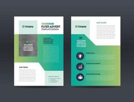 Corporate Business Flyer Design or Handout and leaflet design or Marketing sheet Brochure Design vector