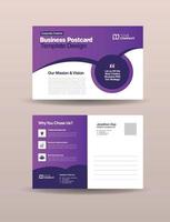 Corporate Business Postcard Design or SAVE THE DATE Invitation or Direct Mail vector