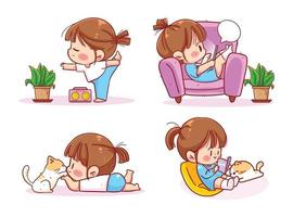 Cute Girl Vector Art, Icons, and Graphics for Free Download