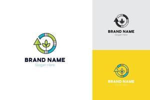 diseño de logotipo ecológico vector