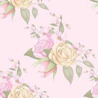 Seamless Pattern Design Flower Concept vector