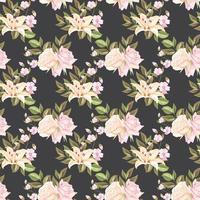 Seamless Pattern Design Flower Concept vector