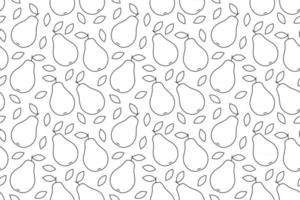 Pears seamless pattern vector