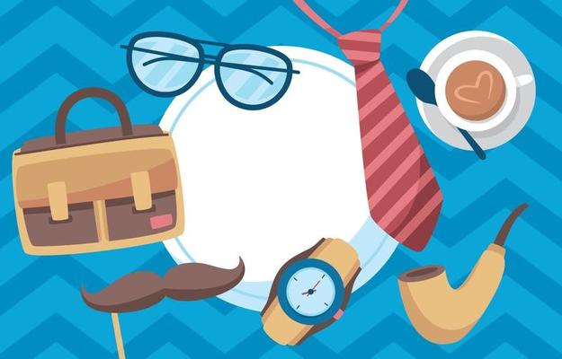 Flat Father's Day Background
