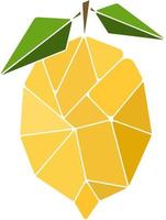 vector illustration of a lemon in a trendy abstract style for prints decoration of various products posters labels