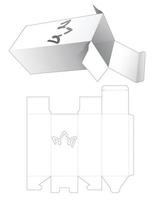 packaging box die cut template vector