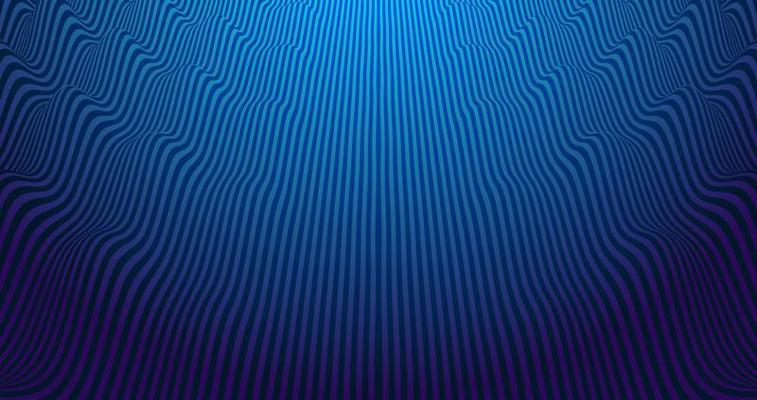Vibrant abstract vector background with blue and violet waving parallel lines