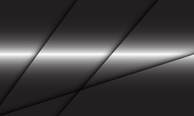 Abstract grey metallic shadow line cross design