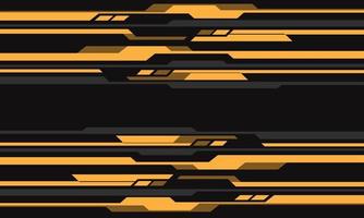 Abstract yellow grey cyber circuit pattern vector