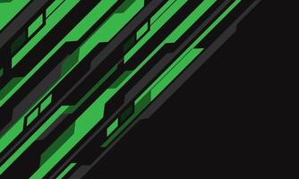 Abstract green grey cyber circuit futuristic background vector