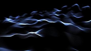 fundo de onda de partícula digital abstrato video