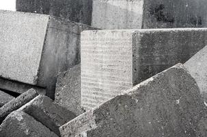 Textura de fondo de pared de bloques de hormigón viejo foto