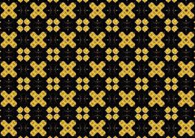 Abstract seamless pattern of black and gold color photo