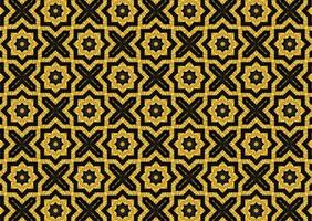 Abstract seamless pattern of black and gold color