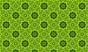 Kaleidoscope patterned floor tiles with abstract geometric pattern photo