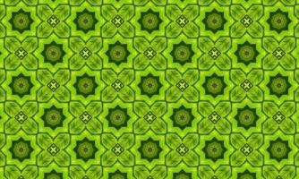 Kaleidoscope patterned floor tiles with abstract geometric pattern photo