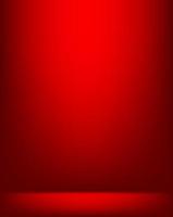 Empty red color display products studio room background