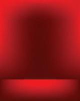 Empty red color display products studio room background vector