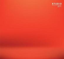 Empty red color display products studio room background vector