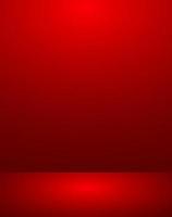 Empty red color display products studio room background vector