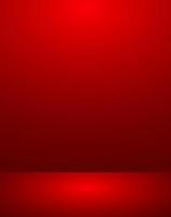 Empty red color display products studio room background vector