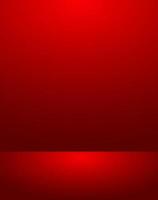 Empty red color display products studio room background vector