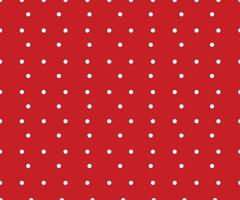 Vintage polka dots white and red pattern vector