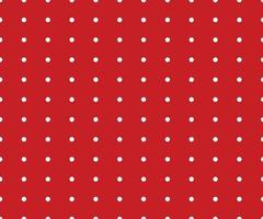 Vintage polka dots white and red pattern vector